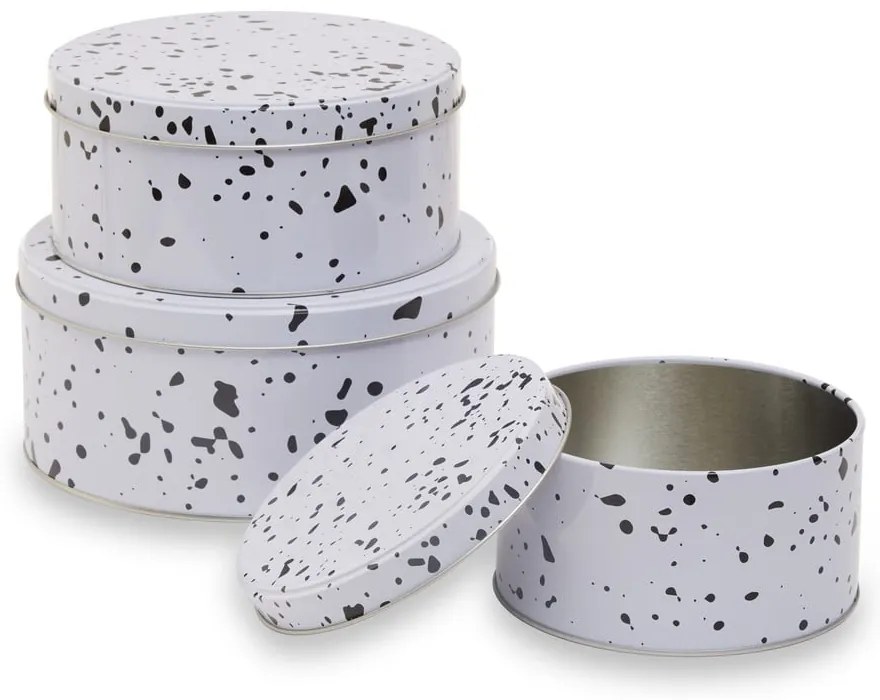 Metalowe pojemniki na żywność 3 szt. na ciasta Speckled – Premier Housewares