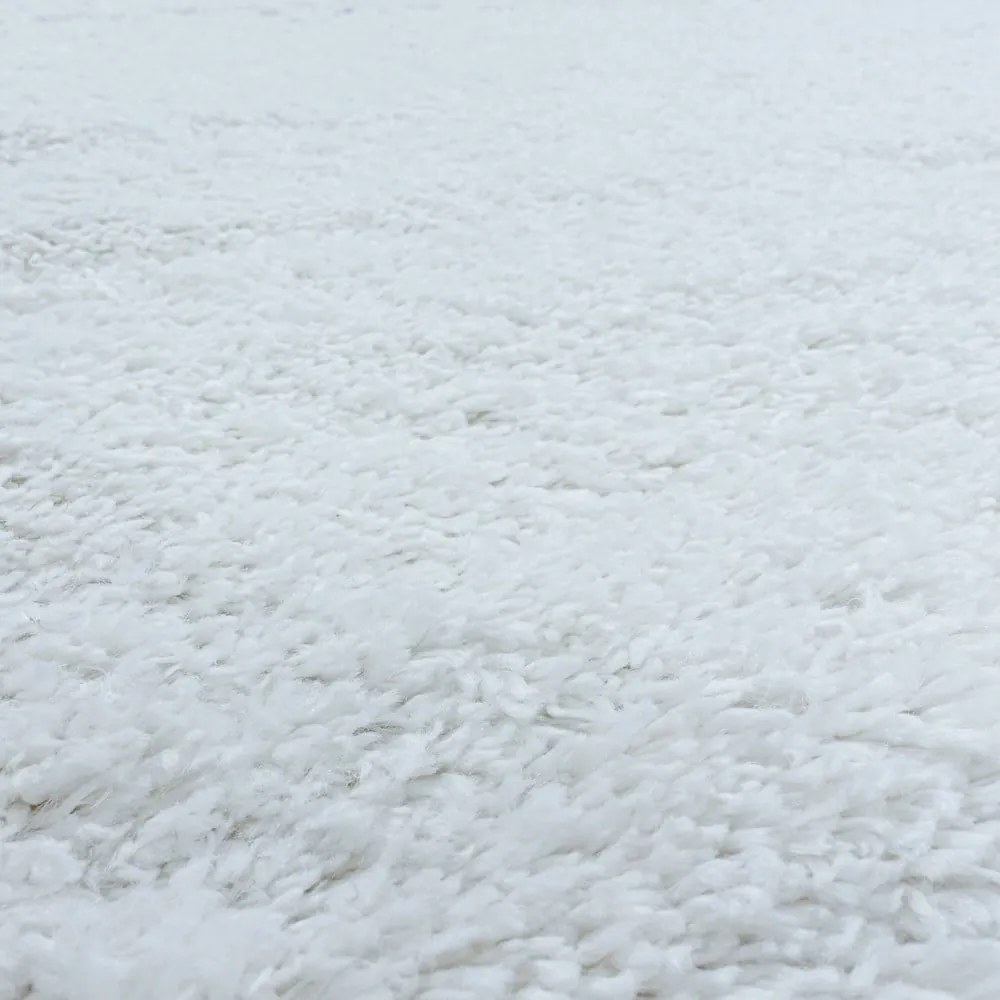 Biały okrągły dywan ø 80 cm Fluffy – Ayyildiz Carpets