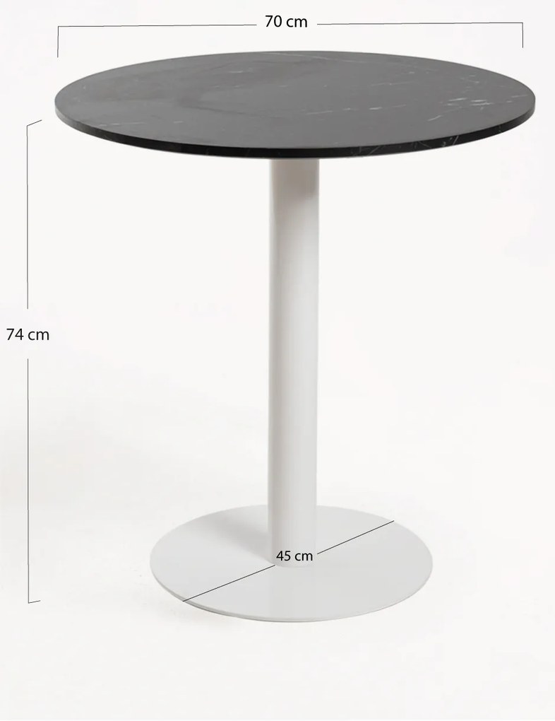 Stó Firro Okrgy 70cm Biay