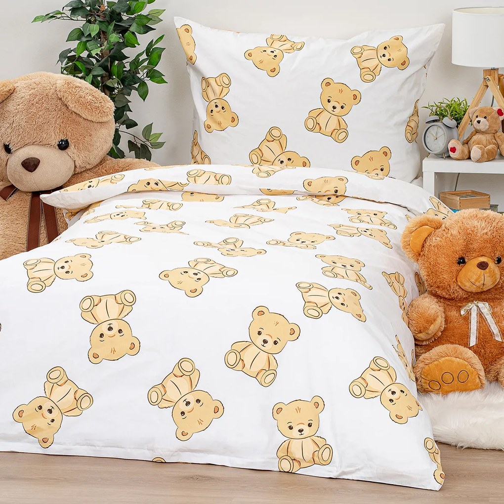 4Home Pościel bawełniana Teddies, 140 x 200 cm, 70 x 90 cm, 140 x 200 cm, 70 x 90 cm