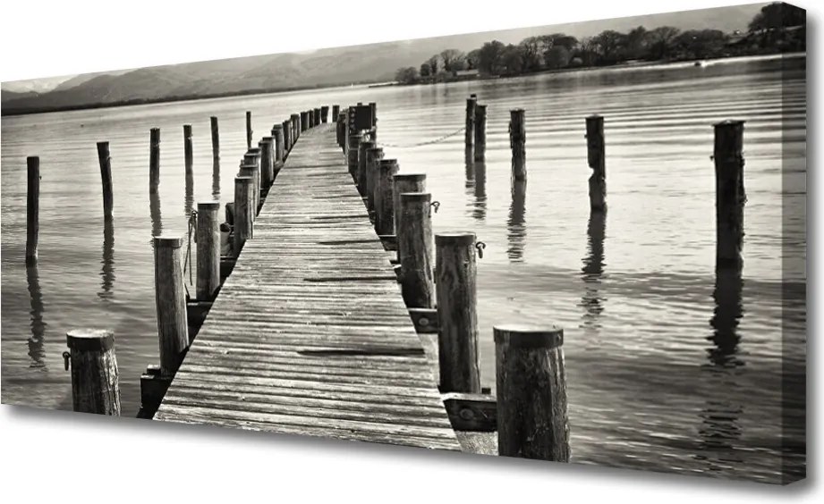 Fotoobraz na płótnie Konstrukcja Mostu nad Morzem