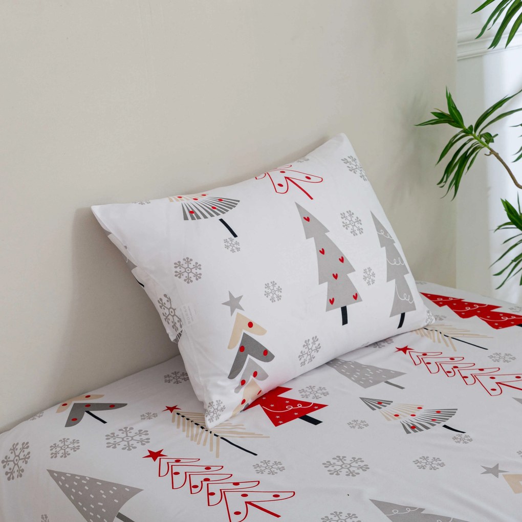 Poszewka dekoracyjna JINGLE 50x70 cm, biała