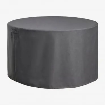 Pokrowiec Ochronny Na Okrągły Stół Ogrodowy Otley Gris Antracita & Ø160 Cm - Sklum