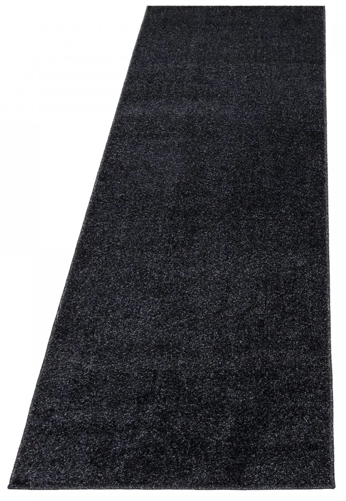 Dywan jednolity Ata antracyt 80 cm x 250 cm