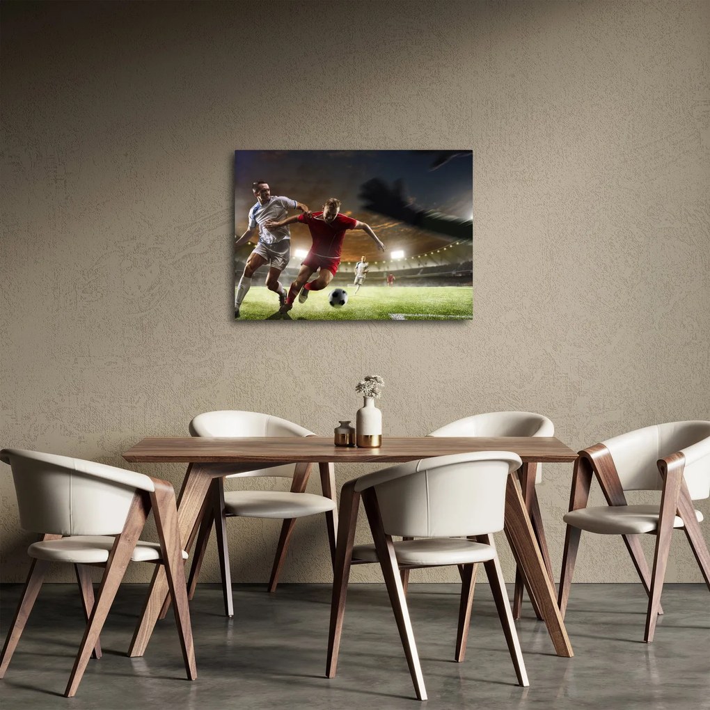 Obraz - Piłkarze w akcji (70x50 cm)