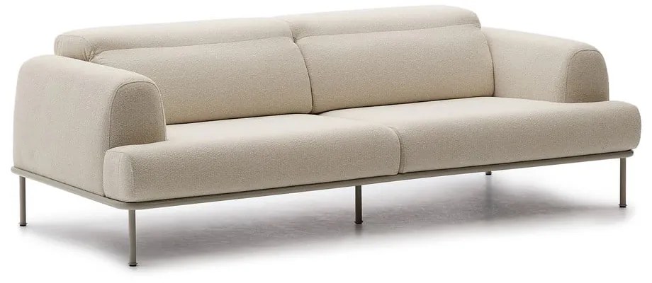 Beżowa sofa z tkaniny szenilowej 234 cm Aurum – Kave Home