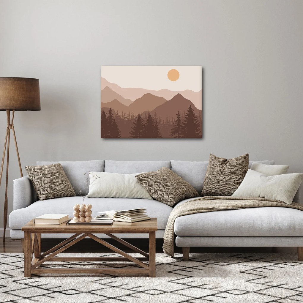 Obraz - Góry Brunatne N⁰1 (70x50 cm)