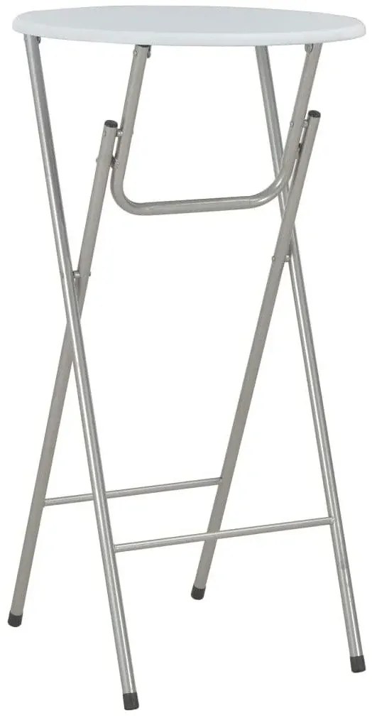 Zestaw 4 białych okrągłych stolików E6-H07