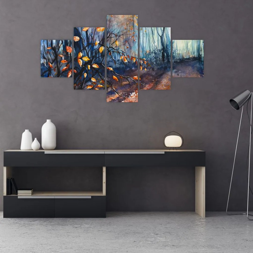Obraz - Promienie jesiennego słońca (125x70 cm)