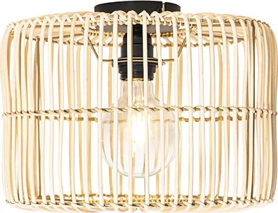 Orientalna lampa sufitowa z rattanu - Maud
