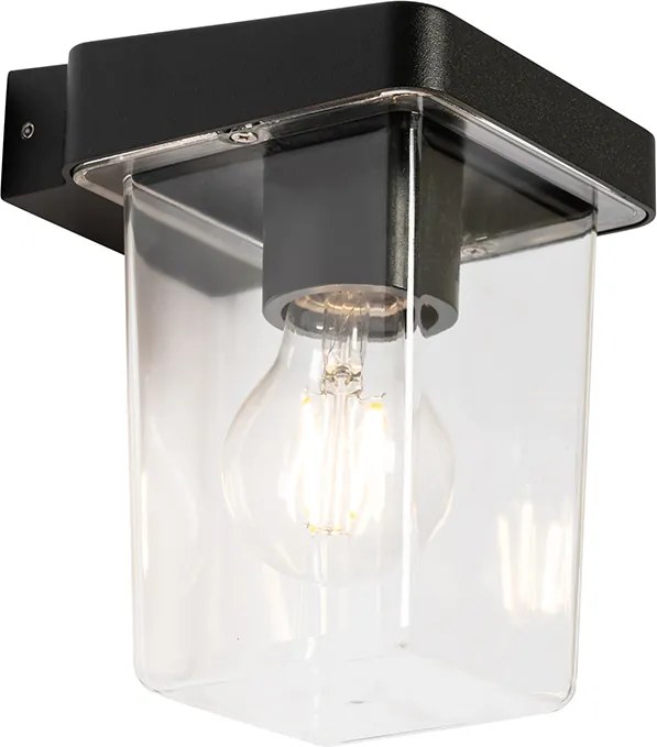 Nowoczesna lampa ścienna zewnętrzna czarna IP54 - Chimay