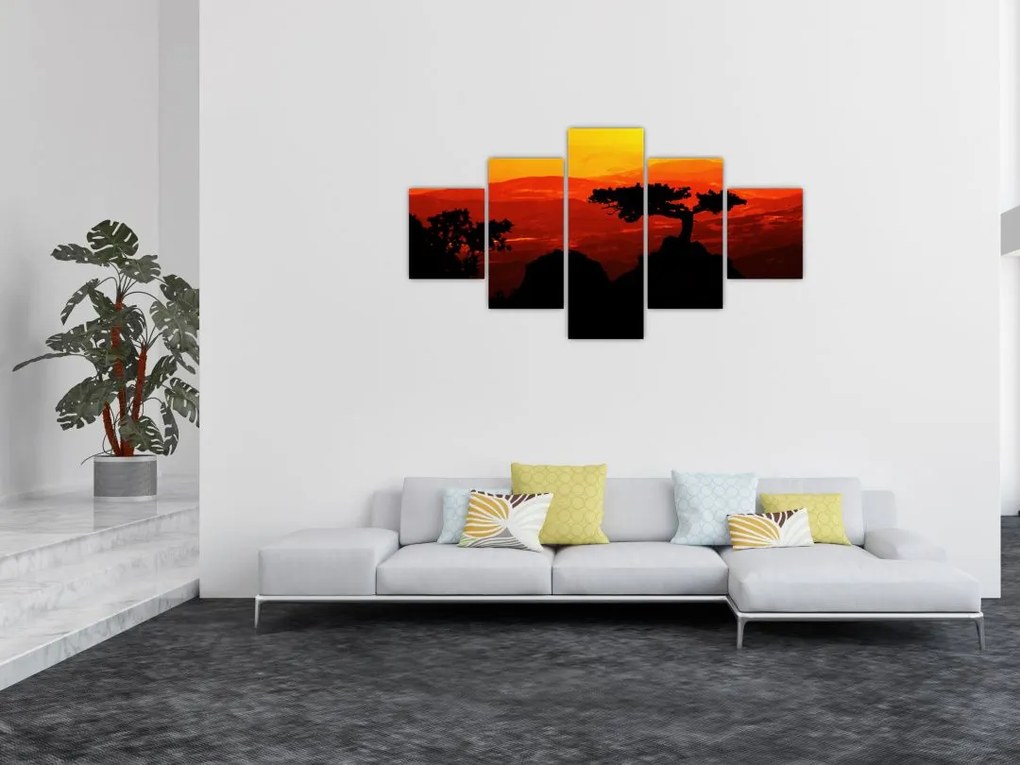 Obraz - Zachód słońca (125x70 cm)