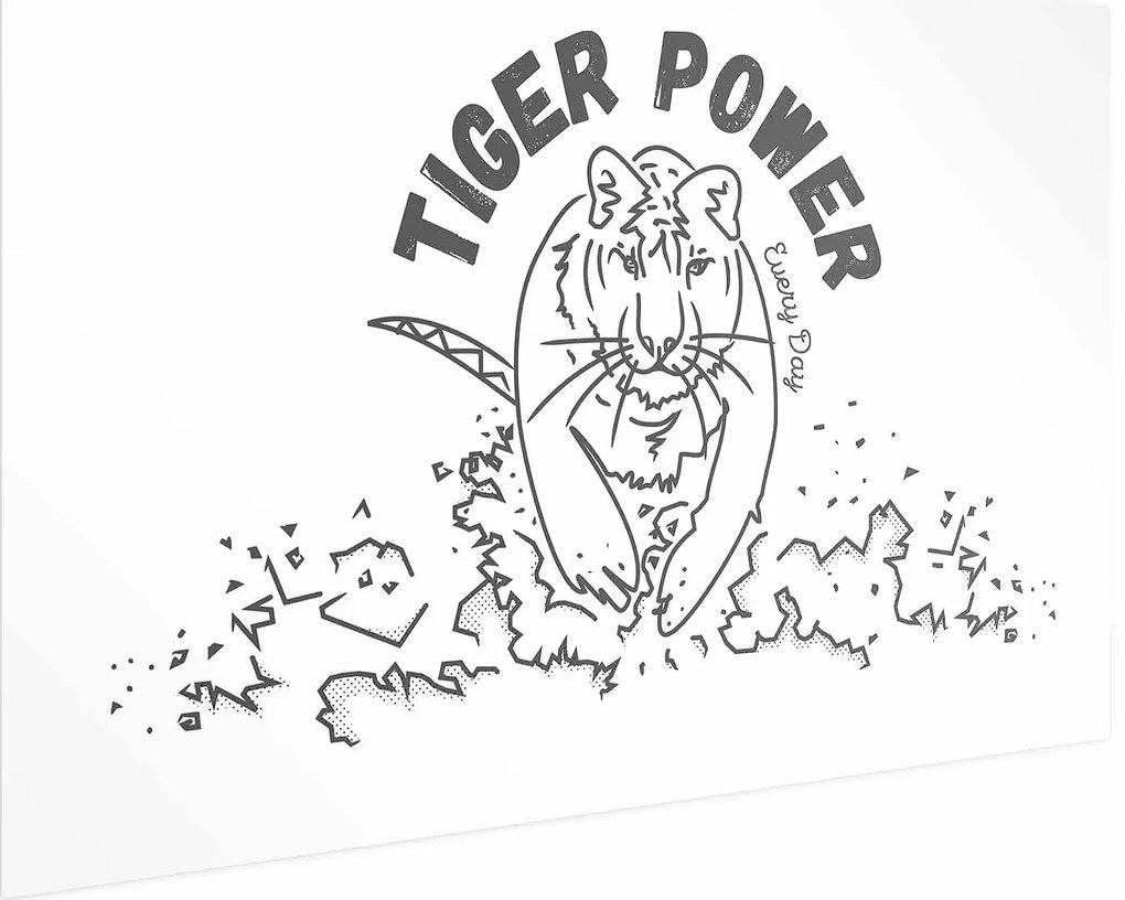 Plakat Tiger power 42x29,7 cm bez ramy bez marginesu ARTGEIST B