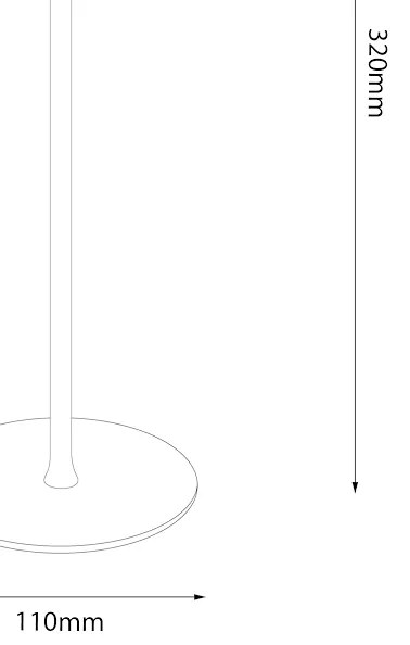 Lampka nocna Toscana black 2W