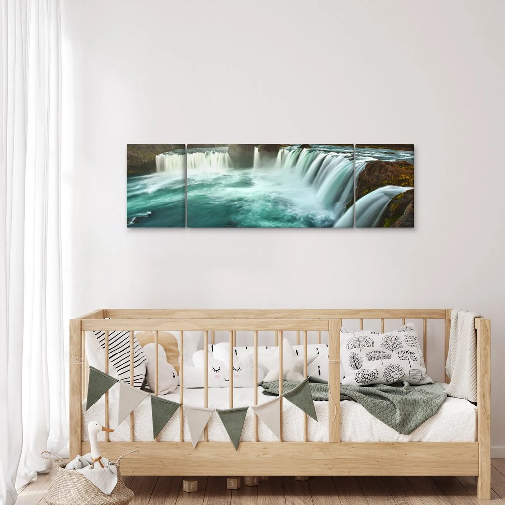 Obraz - Wodospady (170x50 cm)
