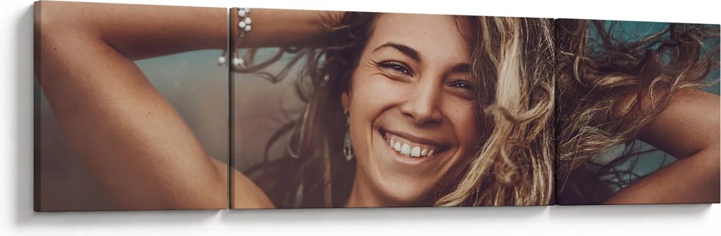 Obraz - Portret młodej kobiety (170x50 cm)