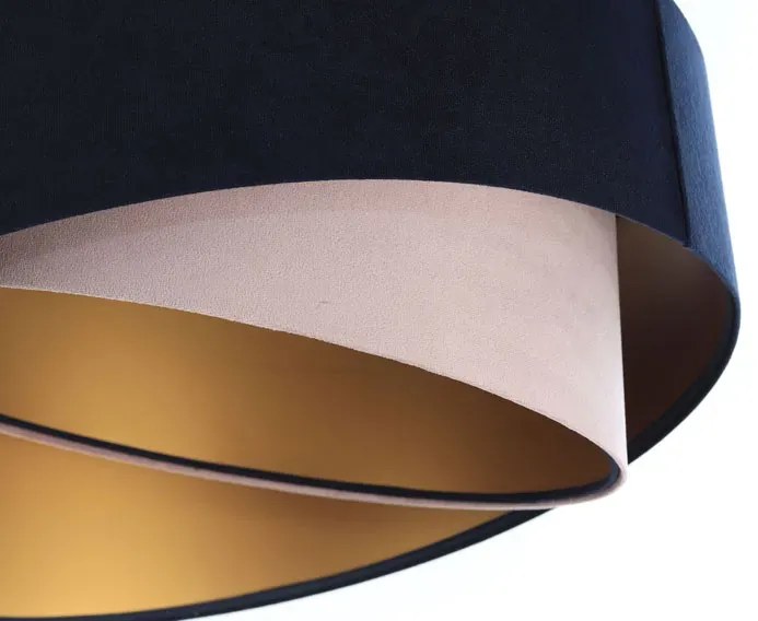 Granatowo różowa lampa wisząca glamour F2-B62