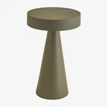 Bezprzewodowa Lampa Stołowa Led Na Zewnątrz Z Żelaza Catinca Intensywny Verde Olive - Sklum