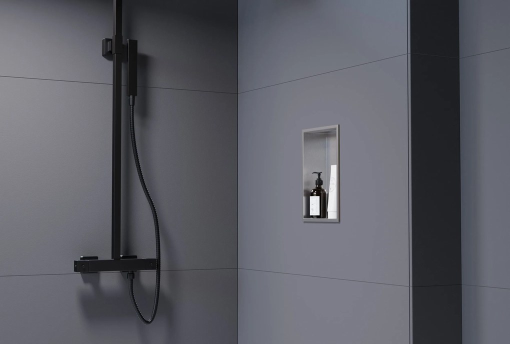 Półka wnękowa ścienna ze stali nierdzewnej NT203010X