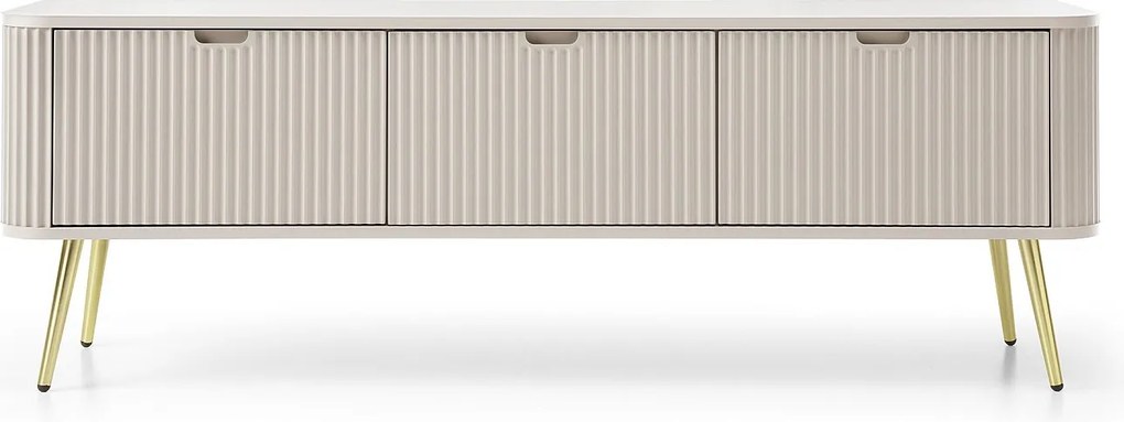 Szafka RTV: Kaszmir, złote nogi, 168 x 57 x 39 cm