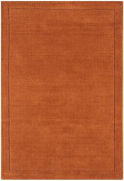 Nowoczesny dywan, ręcznie tkany w 100% wełna - 160x230cm - pomarańczowy - York