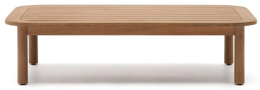Stolik z litego drewna eukaliptusowego w naturalnym kolorze 89x140 cm Sacova – Kave Home