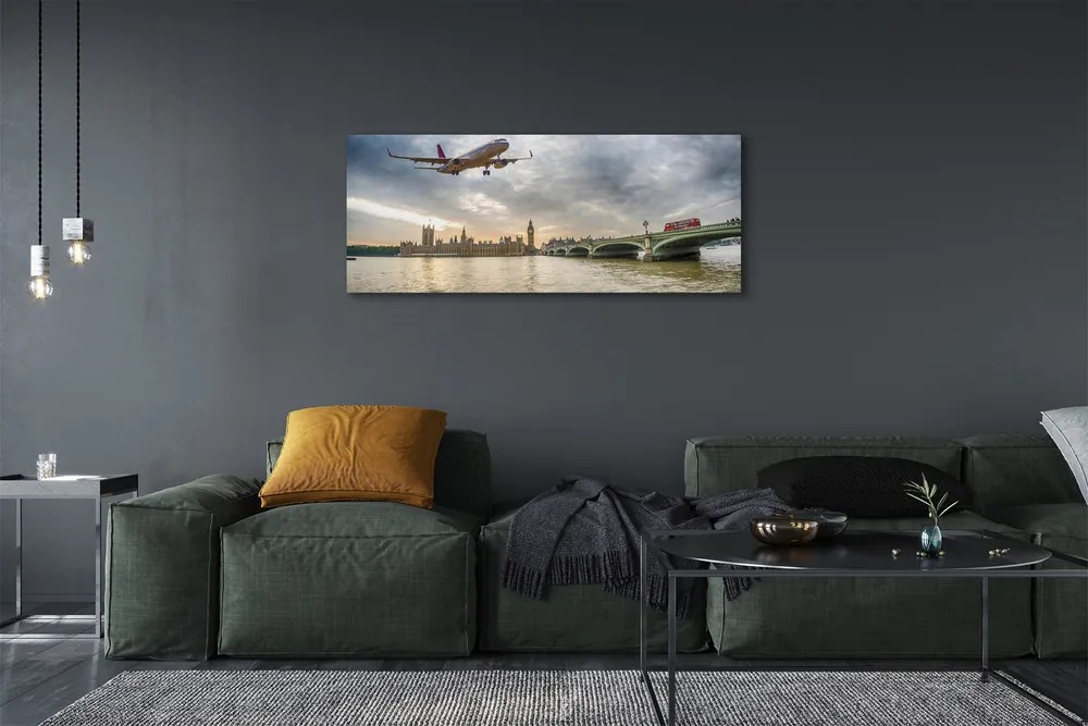 Zdjęcie na płótnie Samolot w Białych Chmurach