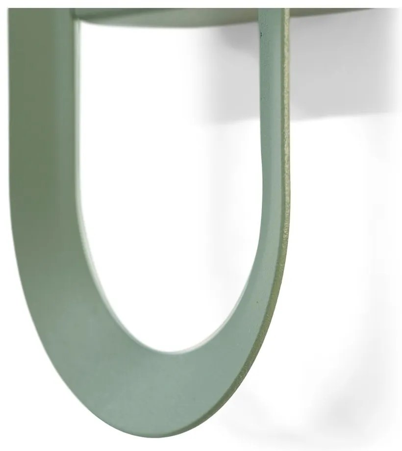 Szarozielony ścienny stalowy haczyk Coucou – Spinder Design