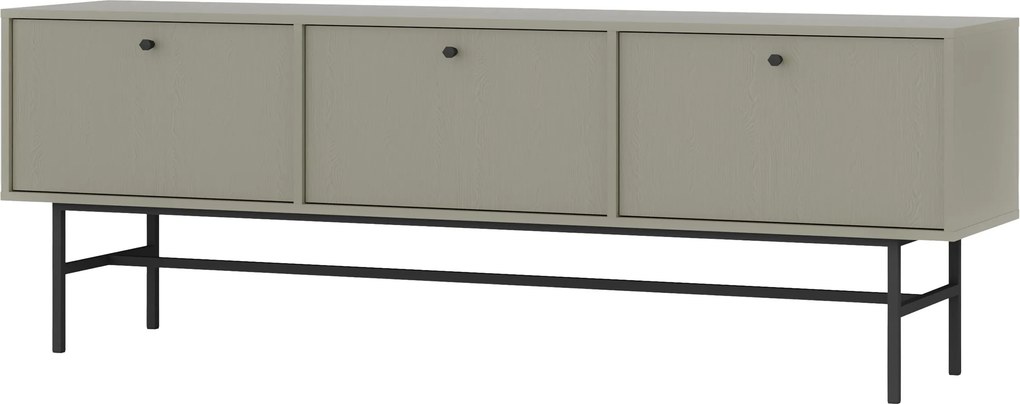 Szafka RTV stojąca TORINO 180 cm do Salonu pod Telewizor - Odcienie zieleni