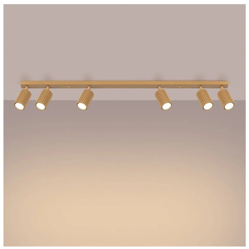 Lampa punktowa w kolorze złota 6,5x117 cm Gleam – Sollux