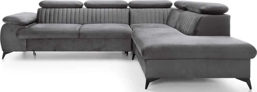 Grafitowy narożnik z funkcją spania P1-G64