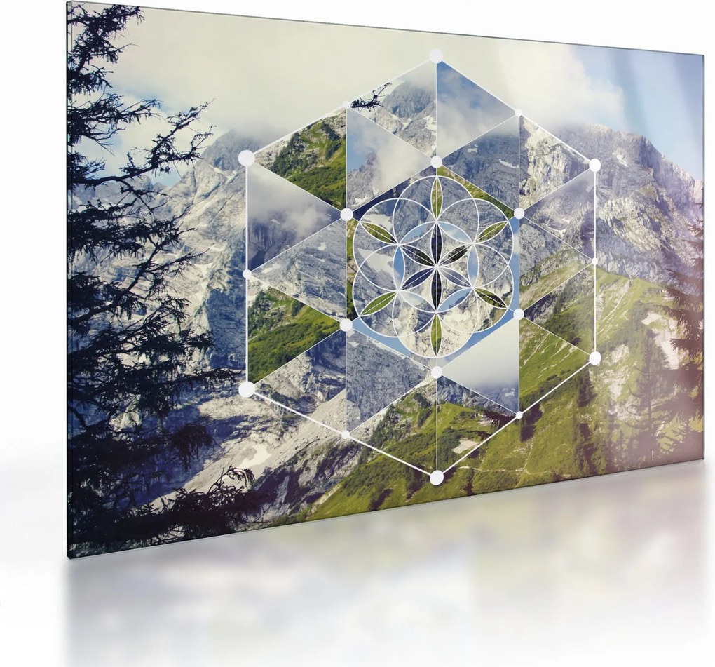 Obraz na szkle - Figura geometryczna (70x50 cm)