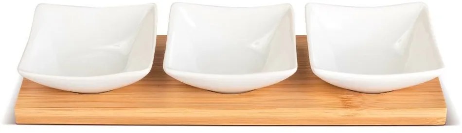 Lamart LT9217 4-częściowy zestaw misek Bamboo, 26x 8 cm