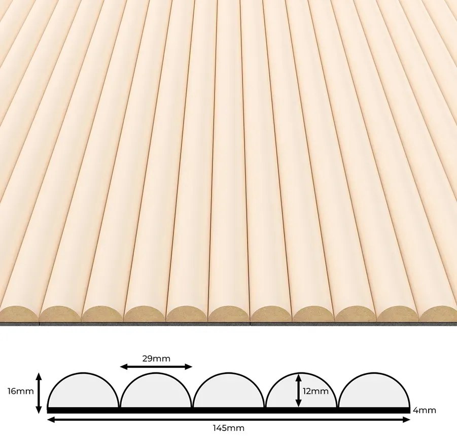 Beżowy ryfloway panel na ścianę i sufit F7-G71