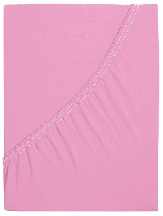 4Home prześcieradło jersey Ideal różowy, 90 x 200 cm