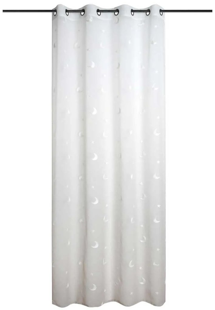 Firana z motywem księżyca 140 x 260 cm