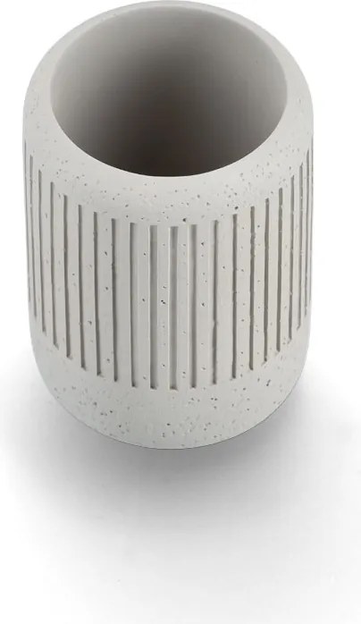 Kubek na szczoteczki CEMENT, Ø 7 cm