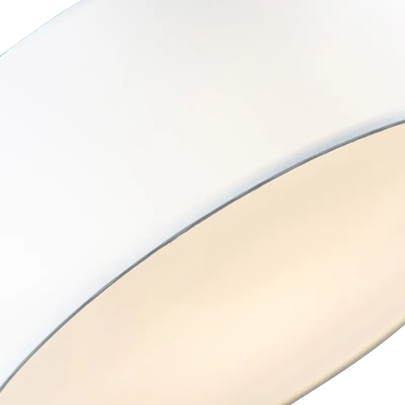 Lampa sufitowa biała 30 cm z LED - Drum LED Nowoczesny Oswietlenie wewnetrzne