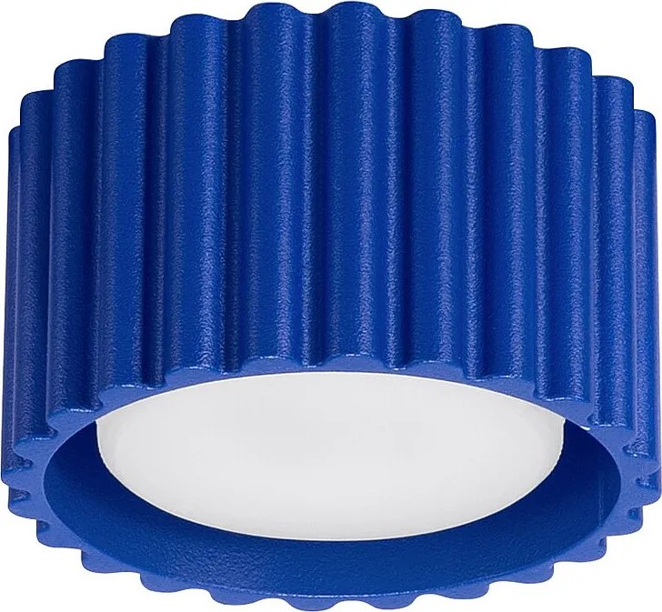 Lampa Sufitowa Minimalistyczny Aura, Aluminium - 1 Źródło - L.10 X H.10 Cm - Ultramaryna