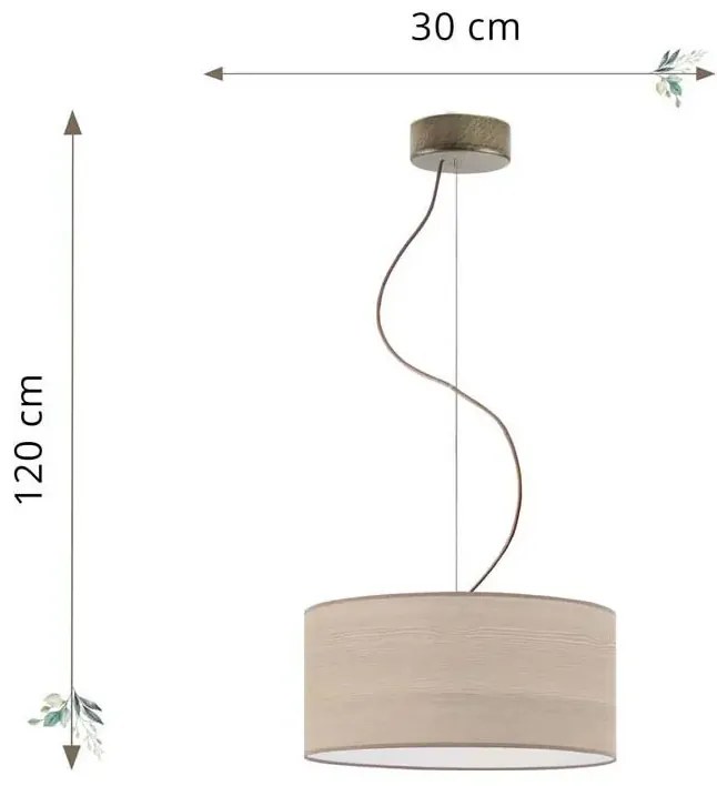 Skandynawski okrągły żyrandol 30 cm - EX849-Dehia - wybór kolorów