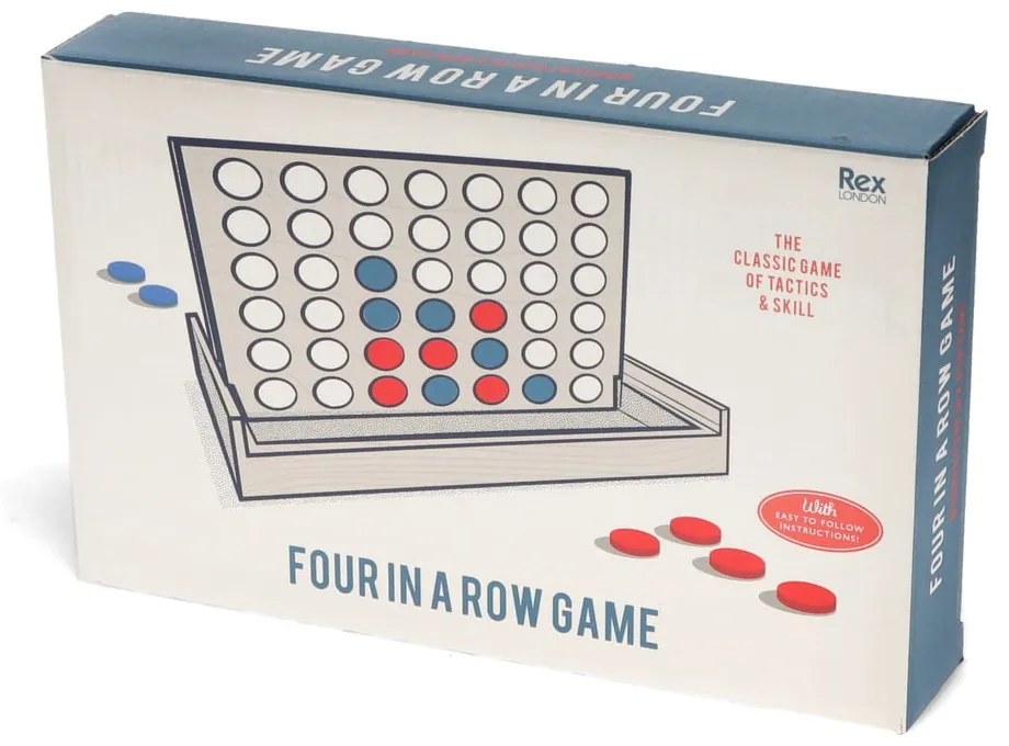 Gra typu kółko i krzyżyk Four in a Row game set – Rex London