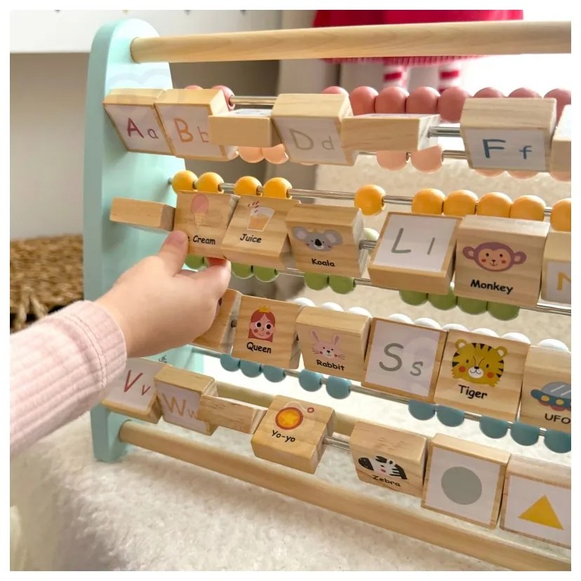 Tooky toy liczydło dwustronne alfabet obrazki