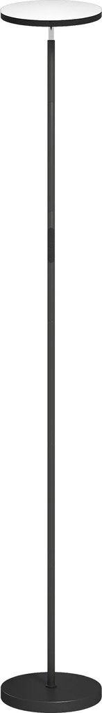 HOMCOM Lampa stojąca RGB Uplighter, ściemnialna z pilotem i sterowaniem dotykowym, obracana głowica 350°, czarna | Aosom PL