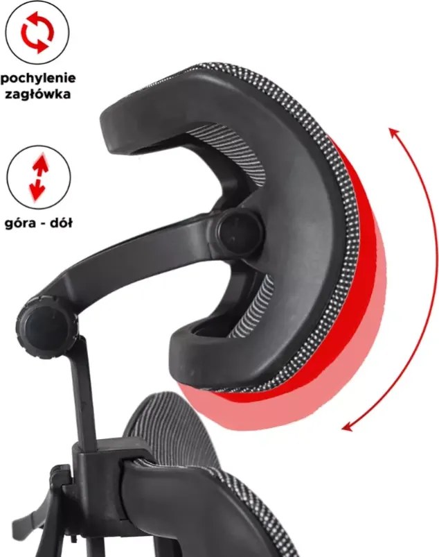 Ergonomiczny fotel biurkowy Trus z regulowanym zagłówkiem i wysuwanym podnóżkiem – idealne połączenie komfortu i funkcjonalności