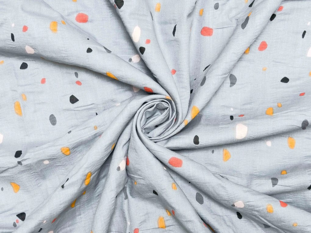 PrzytulneMieszkanie.pl PrzytulneMieszkanie.pl Pościel z kory do łóżeczka Renforcé PINTURA szara Rozmiar pościeli: 45 x 65 cm | 90 x 140 cm