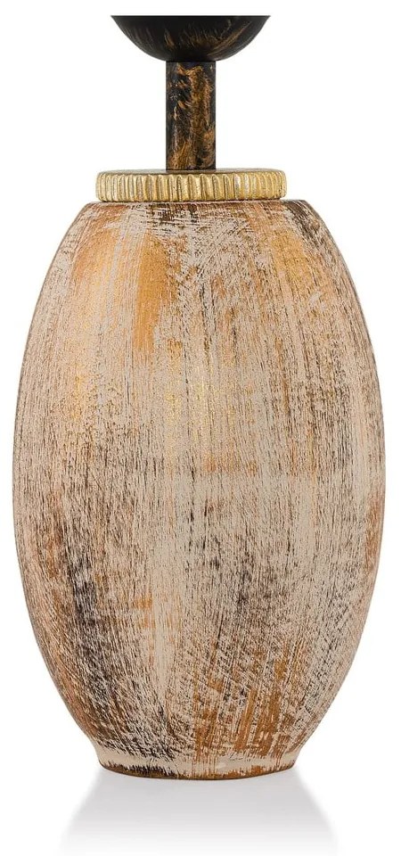Lampa stołowa w kremowo-złotym kolorze z tekstylnym kloszem (wysokość 50 cm) Yakamoz – Opviq lights