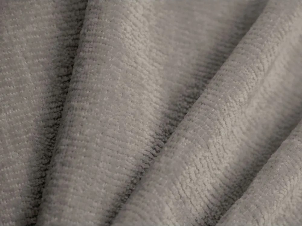 Beżowe tapicerowane łóżko dwuosobowe ze schowkiem ze stelażem 180x200 cm Ovalo – Micadoni