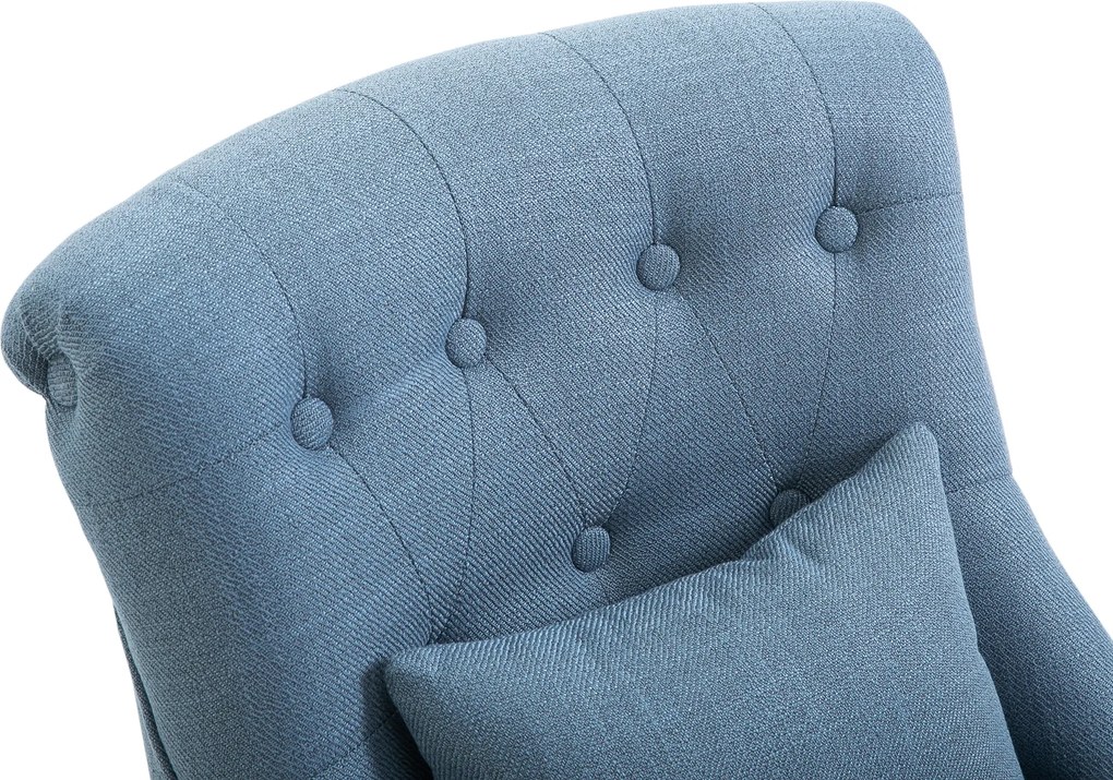 HOMCOM Relax Chair z poduszką oparcia Krzesło TV Podniesione stopy