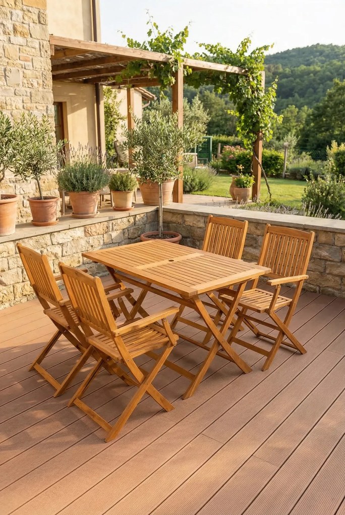 Stół ogrodowy i krzesła E5-R38