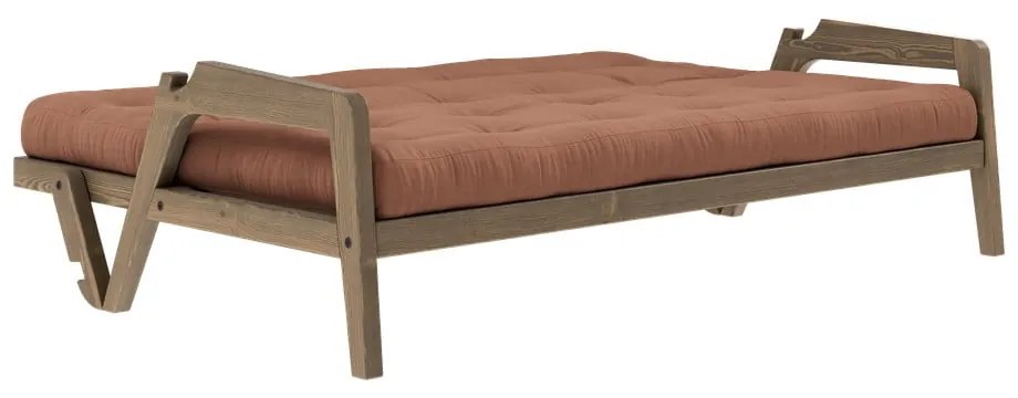 Pomarańczowa rozkładana sofa 204 cm Grab – Karup Design